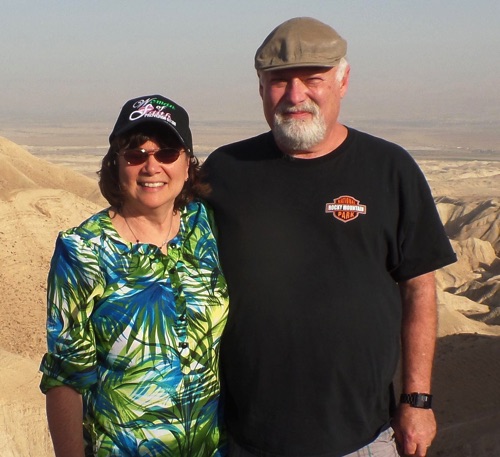Cathy and I overlooking
the Dead Sea in Israel
Cathy and I overlooking
the Dead Sea in Israel
