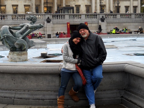 With my daughter Sarah
In London England
With my daughter Sarah
In London England